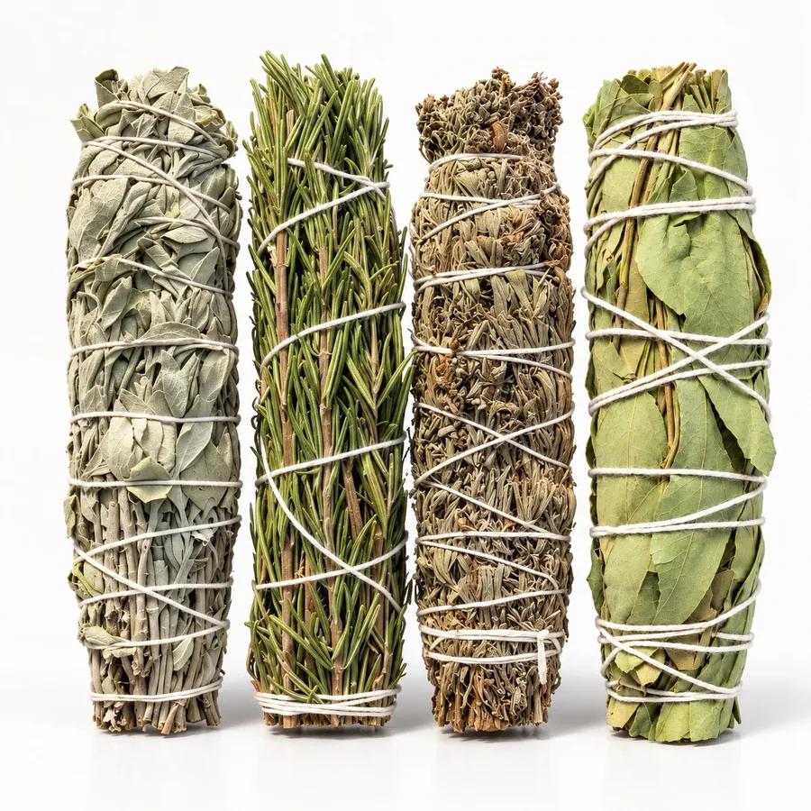 Assorted smudge sticks for mixed wholesale case packs